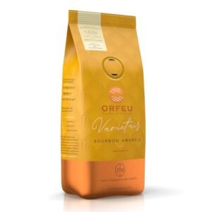 Orfeu Café Bourbon Amarelo em Grãos, 100% Arabica, Torra Média Clara 250g (Café)