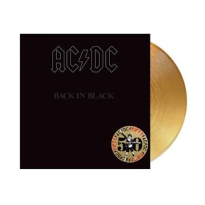 AC/DC - Back in Black 50th Anniversary Exclusive Limited Gold Color Vinyl Rock LP - AC/DC (Discos de Vinil)