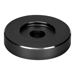 Adaptador De Mesa Giratória De Registro De 45 Rpm, Guia Conversor De Buraco Grande, Adaptador De Mesa Giratória De Registro Para A Maioria Dos Registros De Buraco Grande(Preto) (CDs)