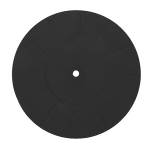 Pissente Tapete de Placas Giratíveis Anti -deslizamento, Tapete de Borracha de Toca -giragem de 6,7 Polegadas para Os Tocadores de Discos de LP Plave de Substituição Preto, (Equipamentos)