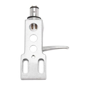 Acouto Headshell Fono de Liga de Alumínio Premium para Toca-discos Universais, Fácil Instalação Com Fios, Qualidade de Som Aprimorada (Prata) (Equipamentos)