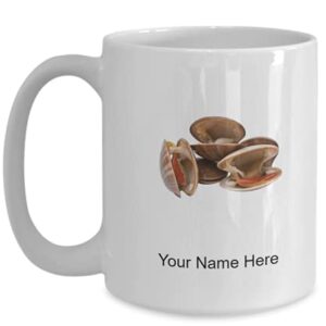 Caneca personalizada Smooth-clams, copo de café suave, ideia de presente suave - caneca de café de 445 ml (Cervejas)