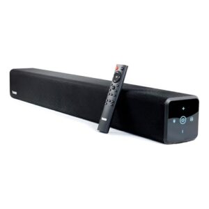 Soundbar Bluetooth, 80W, Preta, 51cm, com Controle Remoto, Entradas Óptica/USB/Auxiliar, Som Estéreo 2.0, para TV e Computador (Equipamentos)