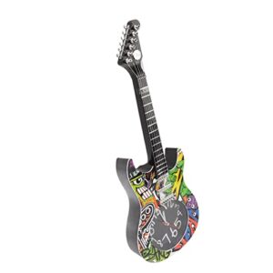 Relógio De Parede De Guitarra OKJHFD, Tempo De Simulação Preciso, Decoração De Parede De Relógio De Guitarra Para Dormitório De Casa, Presente De Quarto Para Amante De Música(B) (CDs)