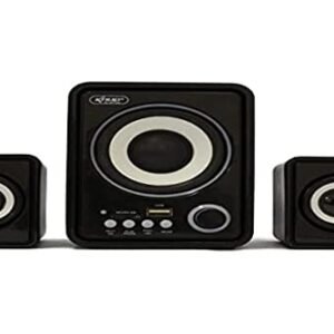 Knup SUBWOOFER BLUETOOTH CAIXA DE SOM HOME THEATER PORTATIL COM USB SD 5W, preto (Equipamentos)
