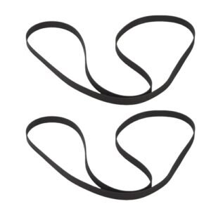 LiebeWH Substituição Correia Plataforma Giratória 2 Pacotes 145x5x0.6mm Correia de Movimentação de Borracha Preta para Sistemas de Fonógrafo do Toca-discos e Equipamentos de áudio (Equipamentos)