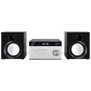 iLive Electronics Sistema estéreo doméstico sem fio, com leitor de CD e rádio AM/FM, inclui controle remoto (iHB227B), preto/prata (CDs)