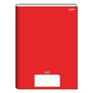 Caderno Brochurão C.D. 48 Fls. Stiff Vermelho – jandaia (CDs)