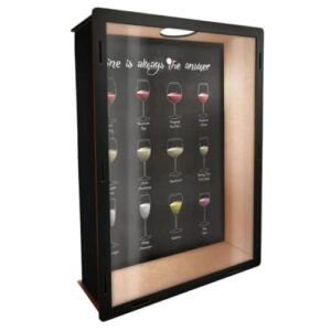 Quadro Decorativo Porta Rolhas Porta Tampinhas em MDF para Área Gourmet Churrasqueira Sala de Jantar (Porta Rolha) (Cervejas)