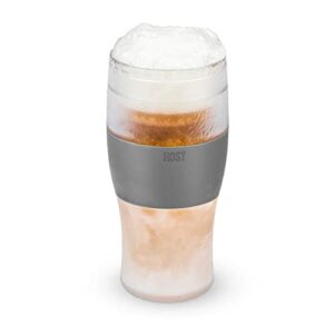 Host Copos de cerveja congelados, canecas de cerveja congeladas, conjunto de copos de cerveja congeláveis, copo de cerveja isolado para manter suas bebidas frias, isolamento de parede dupla, 473 ml, (Cervejas)