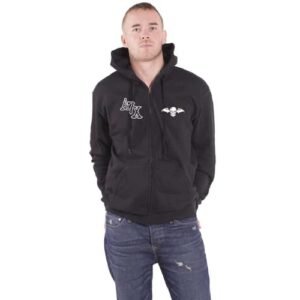 Rock Off officially licensed products Moletom com capuz Avenged Sevenfold Dead Head unissex adulto preto com zíper, Preto, P (CDs)