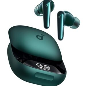 soundcore Liberty 4 Pro da Anker, Fone de Ouvido Bluetooth 5.3, Adaptativo ANC 7 Sensores, Carregamento Rápido 2X, Som Hi-Fi Studio, 6 Mics+ IA para Chamadas em Qualquer Ambiente, TWS sem fio, Verde (Equipamentos)