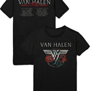 Van Halen 84 Tour Camiseta masculina unissex, Preto, M (CDs)