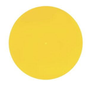 Tapete para toca-discos de acrílico de baixo ruído para toca-discos para toca-discos de 30 cm (amarelo) (Equipamentos)