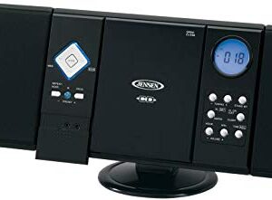 Jensen Leitor de CD vertical montável na parede com alto-falantes estéreo JEN-JMC-180A (CDs)