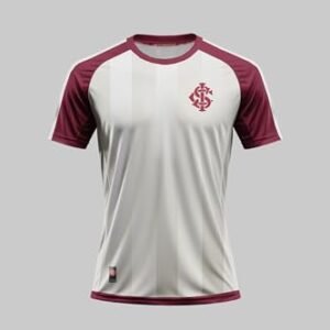 Camiseta Internacional Historic Masculina, Vinho/Branco, G (Vinhos)