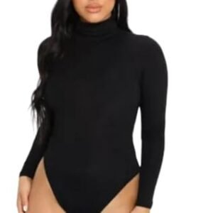 Body Feminino Para Ensaio Gestante Manga Longa Gola Alta Vinha Fashion/Segunda Pele Casual Com Proteção Uv - Plus Size do P ao G3 (Branco, M) (Vinhos)