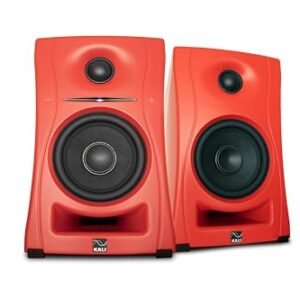 KALI AUDIO Sistema de monitor LP-UNF-R 10.2 cm Ultra Nearfield Powered com Bluetooth - Configurações de equalização de compensação de limite - para mixagem, gravação, produção de áudio - entradas (Equipamentos)