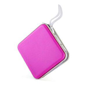 Home Wing Fichário de plástico rígido para CD/DVD, carteira de armazenamento portátil com capacidade para 30, rosa (CDs)
