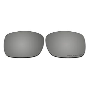 (Titanium) - Polarised Replacement Sunglasses Lenses for Oakley Twitch with UV Protection (Titanium) (CDs)