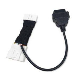 SIIMOO Adaptador de cabo TESKIT3Y para diagnóstico Teala adequado para Tesla Model 3 e modelo Y ler e apagar códigos OBD1 de 26 pinos para OBD2 de 16 pinos, funciona com Ultra MS919 MS909 Elite II PRO (CDs)