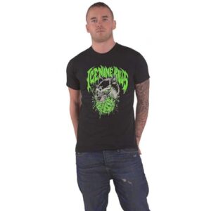 Camiseta Ice Nine Kills logotipo banda lobo oficial unissex preta, Preto, M (CDs)