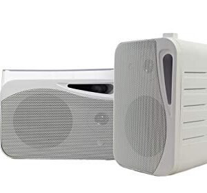 Par de alto-falantes de home theater externo Rockville HP4S 4" com suporte giratório (Equipamentos)