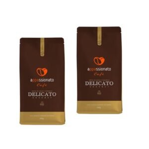 Kit 2 Café Gourmet Torrado em Grãos Delicato Notas de Avelã e Caramelo 250g - Appassionato (Café)
