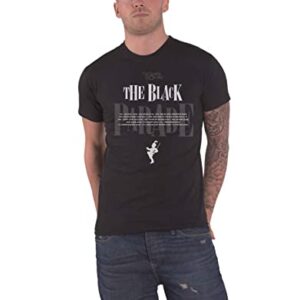 My Chemical Romance Camiseta masculina de modelagem justa preta, Preto, 2X (CDs)