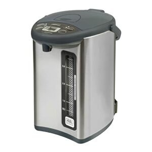 Zojirushi Caldeira e aquecedor de água Micom CD-WHC40XH Micom, 3,8 L, cinza inoxidável (CDs)