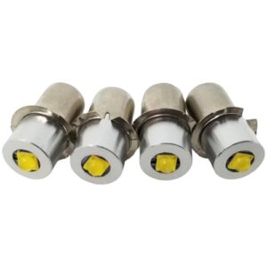 Dlh western Kit de conversão de lâmpada LED PR2 compatível com lanterna de células C&D 3W 2-4, pacote com 4 (CDs)