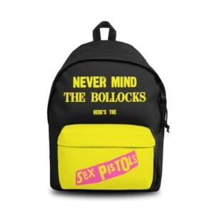 Rocksax Sex Pistols Daypack – Never Mind The Bollocks, Preto, Height 45cm, Width 30cm, Depth 15cm, Mochila (CDs)