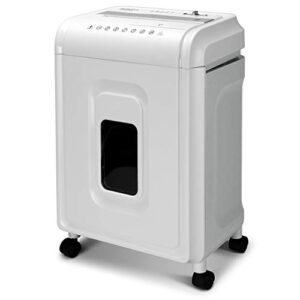 Aurora AU1262XA Anti-Jam Papel Cruzado Anti-Jam e Triturador de Cartão de CD/Crédito, Branco/Cinza (CDs)