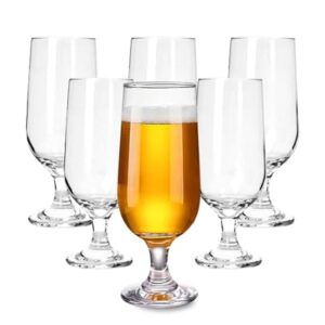 Kit 6 Taças De Cerveja Multiuso 300ml Original Vidro Resistente Premium Chopp/Drinks/Sobremesas Buffet Adega Taça Degustação Transparente (Cervejas)