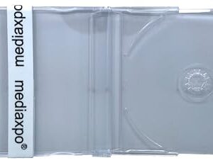 CheckOutStore Slim Import CD-5 Maxi Super Clear CD Jewel Cases J Card Europeu 7,2 mm (pacote com 50) (CDs)