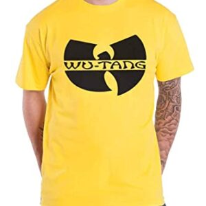 Wu-Tang Clan Camiseta logotipo da banda oficial unissex amarelo, Amarelo, P (CDs)