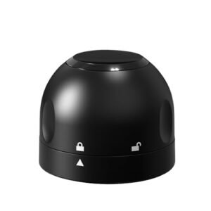 Tampa Rolha de Pressão Premium para Vinho e Champanhe, Vedação Hermética a Vácuo, Reutilizável, Preta (Vinhos)