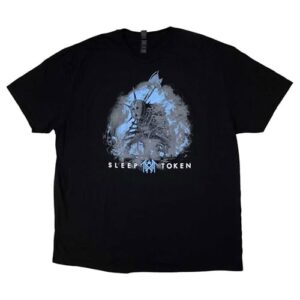Camiseta com logotipo Sleep Token Chokehold Band, Preto, GG (CDs)