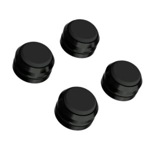 Preffair Altifalante de áudio/alumínio com isolamento de silicone para toca-discos amortecedor de vibração amortecedor de absorção para amplificador pré-amplificador dispositivos DAC 4 peças (preto (Equipamentos)