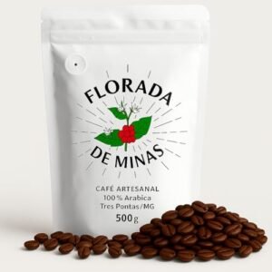 Café Especial em Grãos Torrado ou Moído 500g - 100% Arábica Coffee - Arara, Mundo Novo e Catuaí - Florada de Minas (500g, Grãos Mundo Novo) (Café)