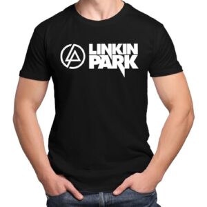 Camiseta Camisa Banda de Rock Linkin Masculina Feminina 100% Algodão Park Md5 (BR, Alfa, P, Regular, Preta Camiseta) (CDs)