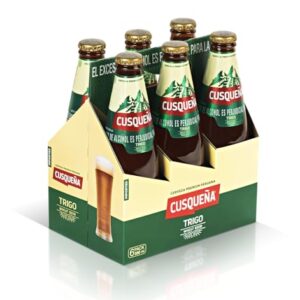 Cusqueña Trigo Cerveja Premium Peruana, Pack com 6 Garrafas de 330ml, Cerveja de Trigo (Cervejas)