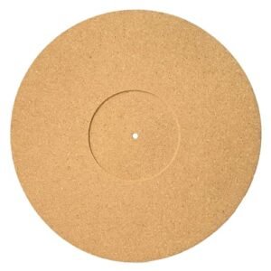 Tapete de cortiça antiestático de 5 cm para toca-discos, tapete de 3 mm para discos de vinil, qualidade de som aprimorada para audiófilos (Equipamentos)