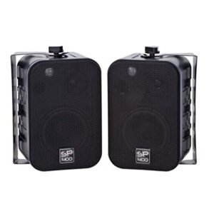 Caixa acústica som ambiente SP400 Preta 60W Rms (par) (Equipamentos)