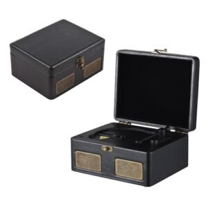 Leitor de CD, Alto-falantes Duplos HiFi Sound USB TF Portátil Sem Fio, para Casa, Escritório (Preto) (CDs)