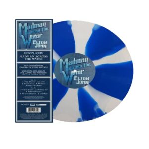 Madman Across The Water - Exclusive Limited Edition Blue & White Mix Colored Vinyl LP - Elton John (Discos de Vinil)