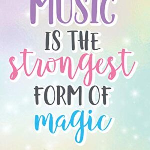 Music Is The Strongest Form of Magic: Playlist Planner Arrange The Music Just How You Like Them Set songs Into Your Favorites Or Ones You Still Need To Listen To Design - Five Thumbs Press (CDs)