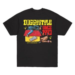 Death Row Records Camiseta Snoop Dogg Doggystyle 30th Anniversary, Preto, M (CDs)