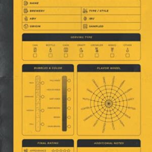 Beer Review Notebook: Beer Tasting Journal With Beer Tasting Wheel And Notes - Track And Record Beers & Brews - Beer Enthusiast Gifts - Beer Drinkers Gifts - Perkins Craft, Paredes Hisoka (Cervejas)