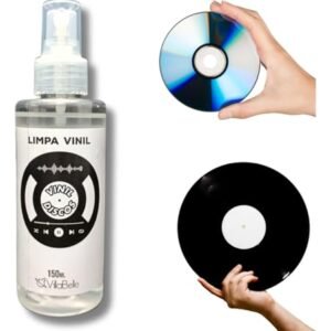 Spray de Limpeza Limpa Discos de Vinil Lps Cds Dvds 150 ml (Discos de Vinil)